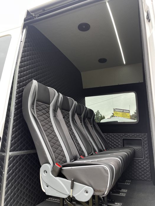 Zabudowa busa, montaż foteli brygadówka zabudowa osobowa/ turystyczna homologacja, kamper, sprinter master crafter ducato man vito trafic vivaro T5 T6