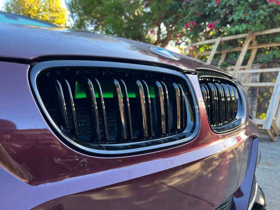 Nerki Grill nakładki BMW E90 E91 08/11 Polift czarny połysk
