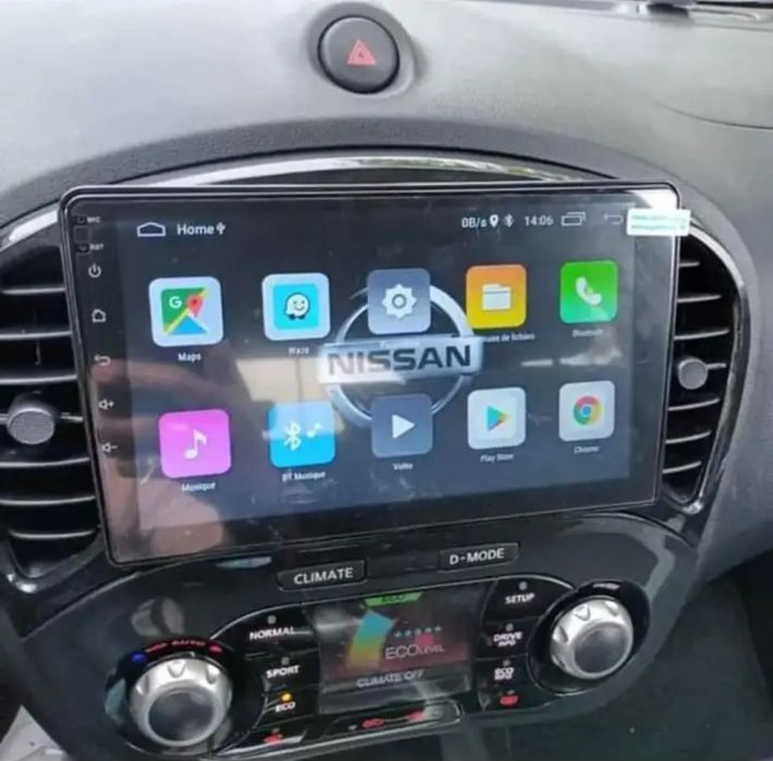 Rádio Android 14 com GPS Nissan Juke (Artigo Novo)