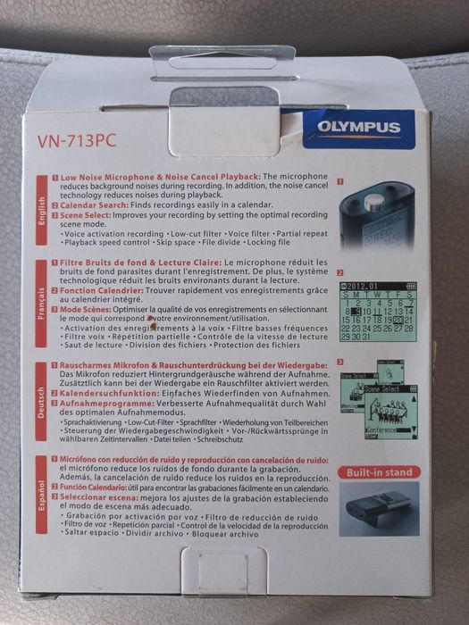 Gravador de som. Está novo, nunca foi usado.o.