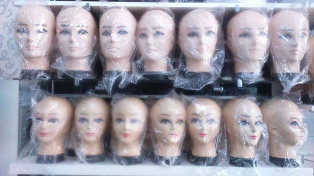 Cabeça de Manequim , Várias cores , Novos na embalagem original