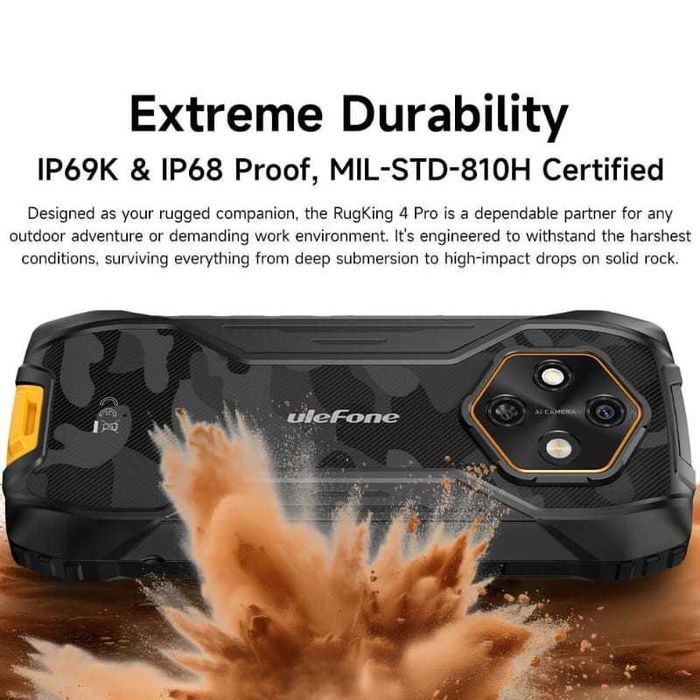 Ulefone RugKing 4 Pro 8GB/256GB IP69K 1.8GHz