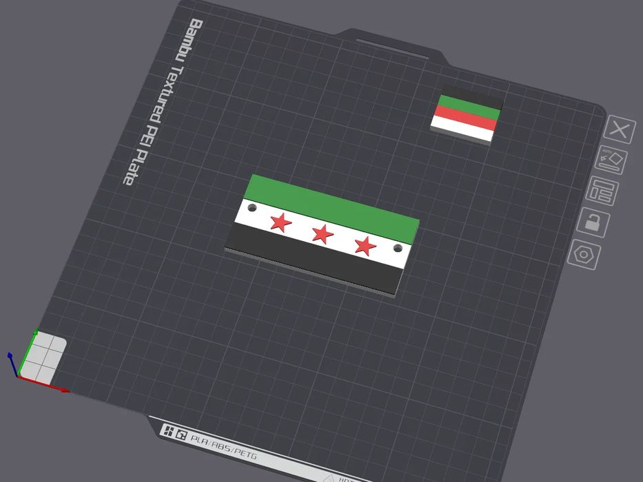 Bandeira Síria para Bicicleta (6mm)