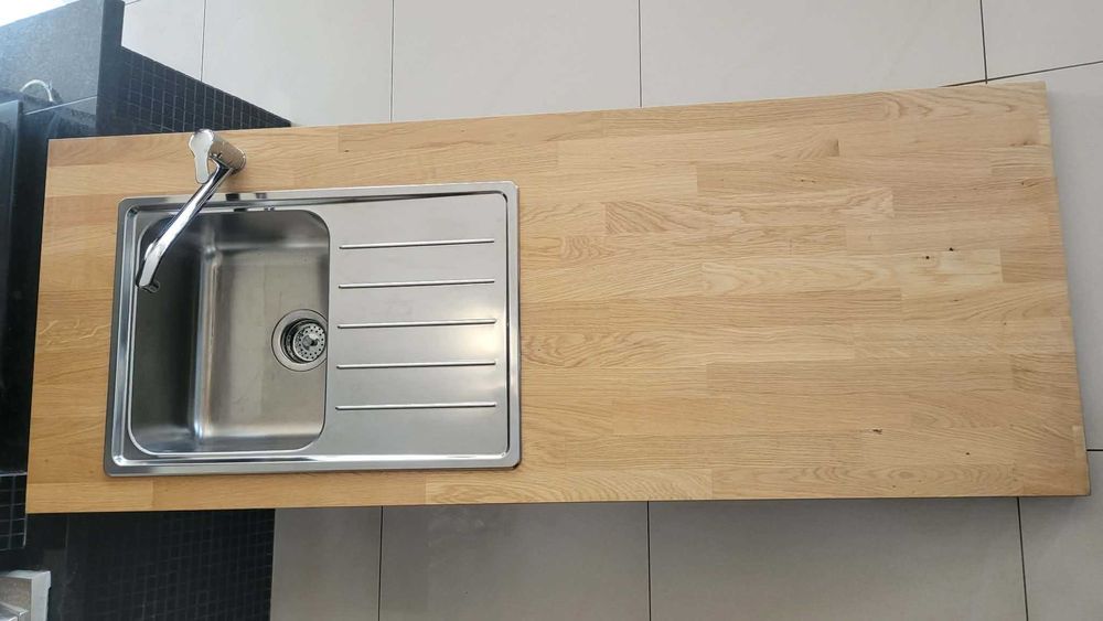 Zestaw: blat, zlew i kran