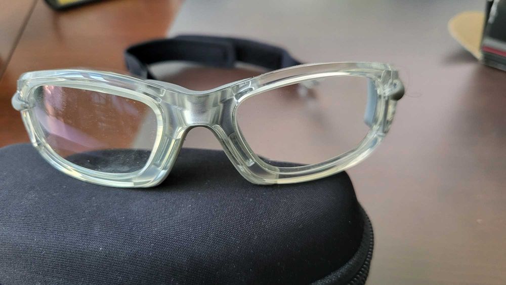 Okulary optyczne sportowe EYEGUARD M,  przezroczyste, jak nowe