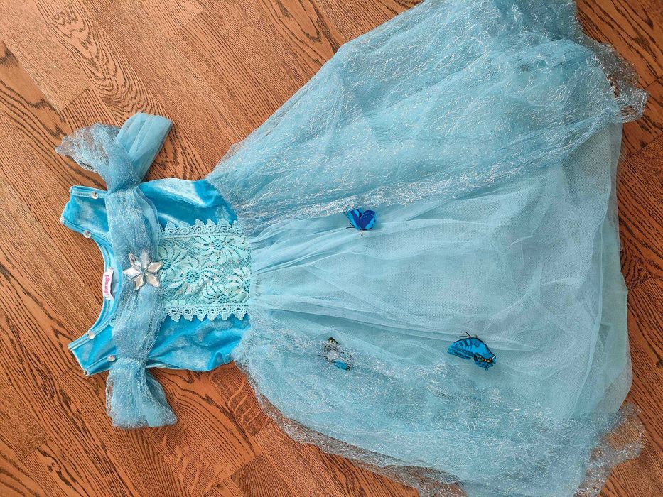 Sukienka przebranie kopciuszek Cinderella r. 134-150 tiul