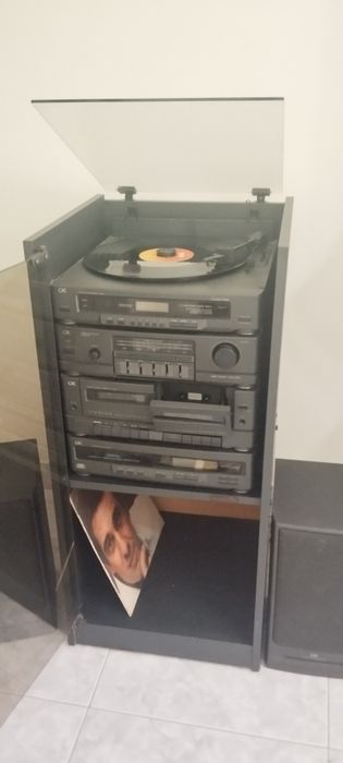 Aparelhagem Vintage completa CIE com móvel e colunas