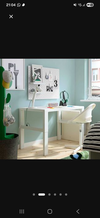 Biurko dziecięce z regulacją wysokośći 96x58 IKEA