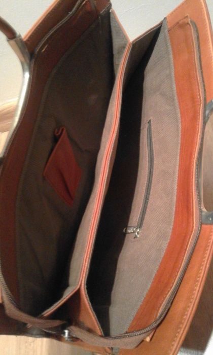 Torebka NOWA, torba, aktówka damska, skórzana,też na laptop kolor came