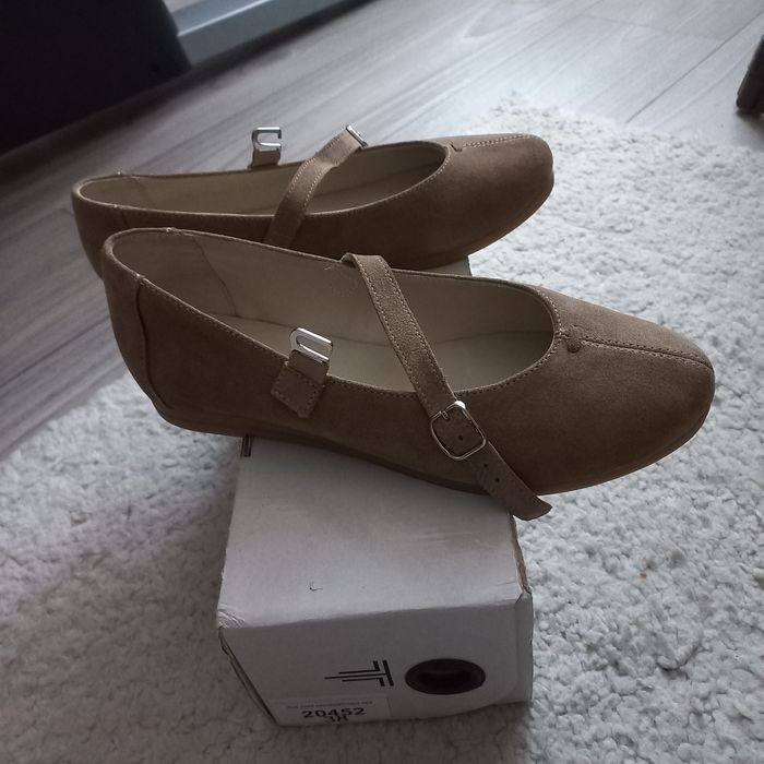 Балетки з натур замши