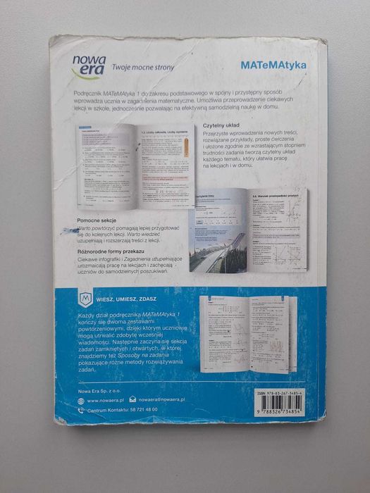 Podręcznik do matematyki klasa 1 nowa era