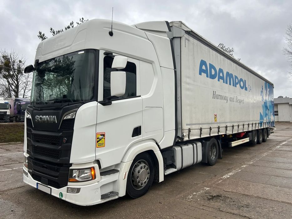 Scania R450 MEGA + KASSBOHRER 2022 ROK / MEGA ZESTAW / ZBIORNIKI 1200 L / RETARDER / KLIMA POSTOJOWA / TACHOGRAF NOWEJ GENERACJI / OŚ PODNOSZONA / REGULOWANY PODNOSZONY DACH !!  Możliwość zakupu w ZESTAWIE z INNĄ NACZEPĄ Wielton, Kogel, Berger CIMC