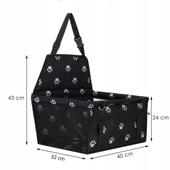 Transporter fotelik samochodowy dla psa kota duży