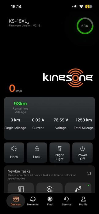 Monociclo Kingsong xl 18 roda EUC + Equipamento de proteção