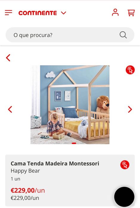 Cama Tenda/Casa Madeira Montessori