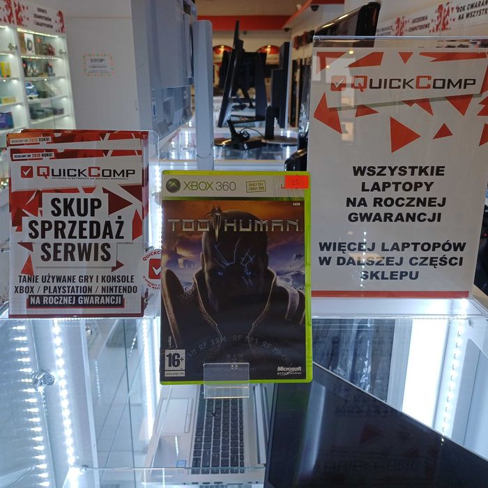 Gra XBOX 360 / X Series Too Human Gwar 1 Rok QUICK-COMP Przemysl