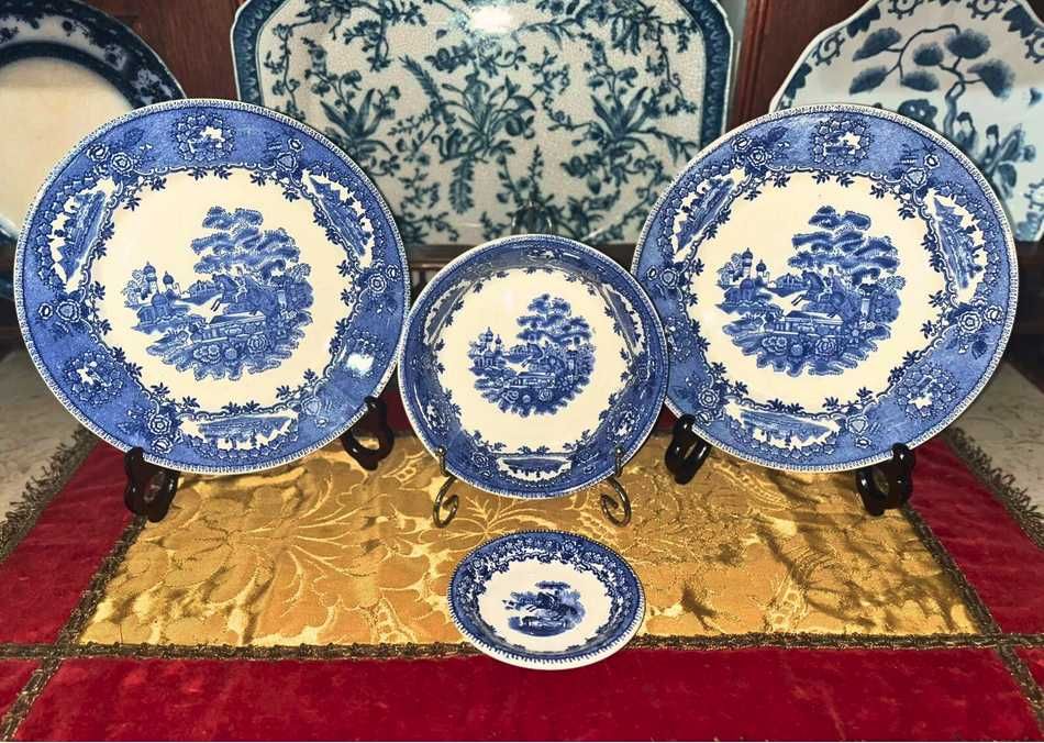 Conjunto Sacavém – Motivo Estátua (azul)