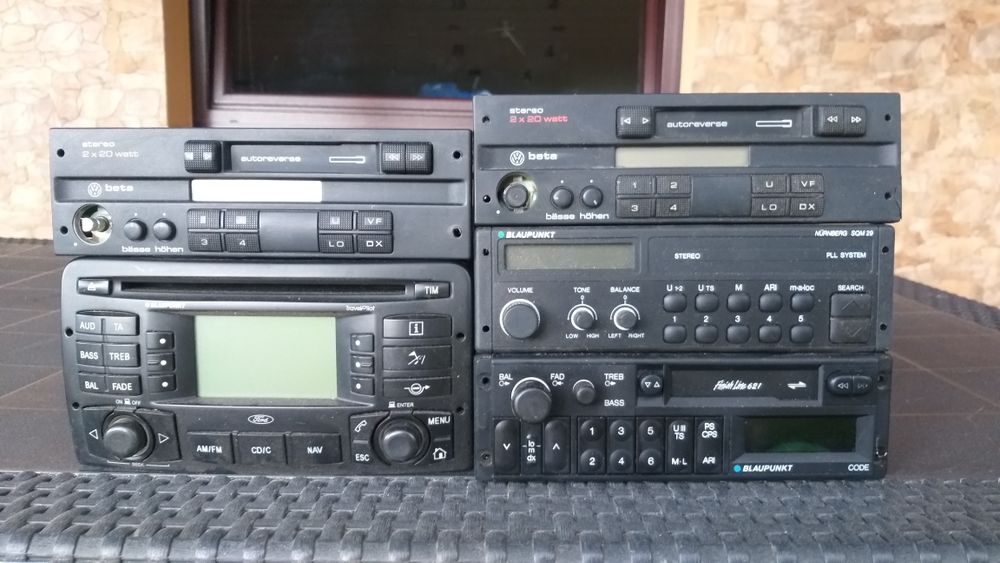 Radia  +  głośniki. VW beta Blaupunkt.
