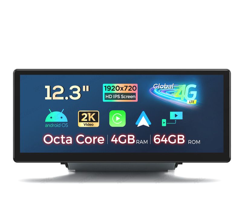 RÁDIO GPS ANDROID 13 AUDI Q3 12.3" 4GB+64GB