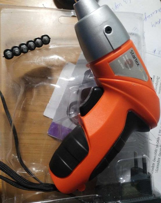 Шуруповерт-отвертка Startex аккумуляторный с подсветкой: 350 грн ...