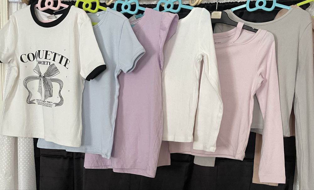 Футболки для дівчаток зріст 134-140 см, на 9-10 років від zara, reserved