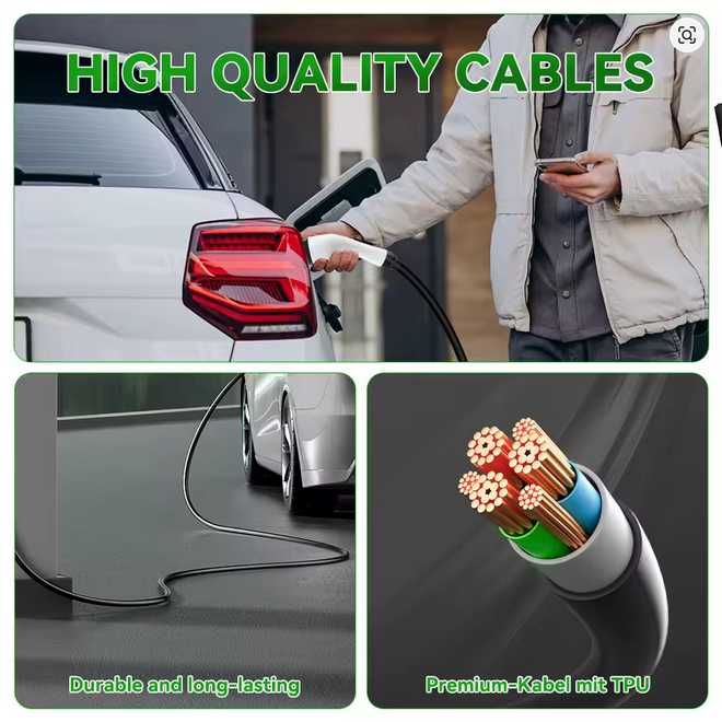 Wallbox Carregador Parede - 7 kw - 32A - 5 METROS CABO