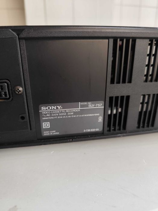 Leitor gravador de vídeo VHS Sony