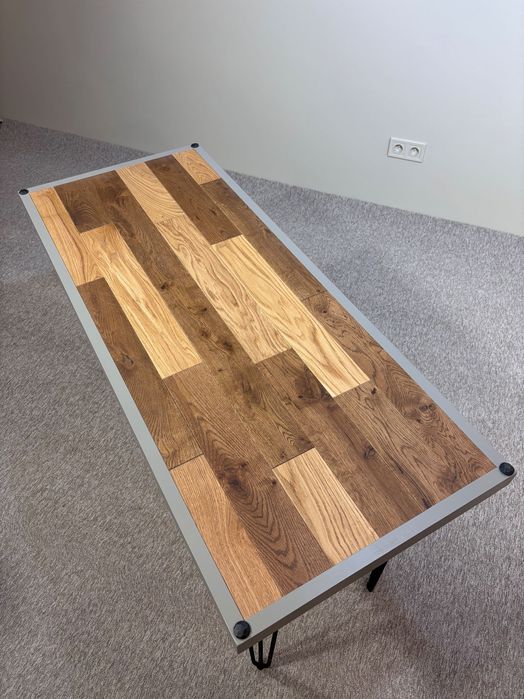 Stół/biurko  z litych dębowych desek  ręcznie robione