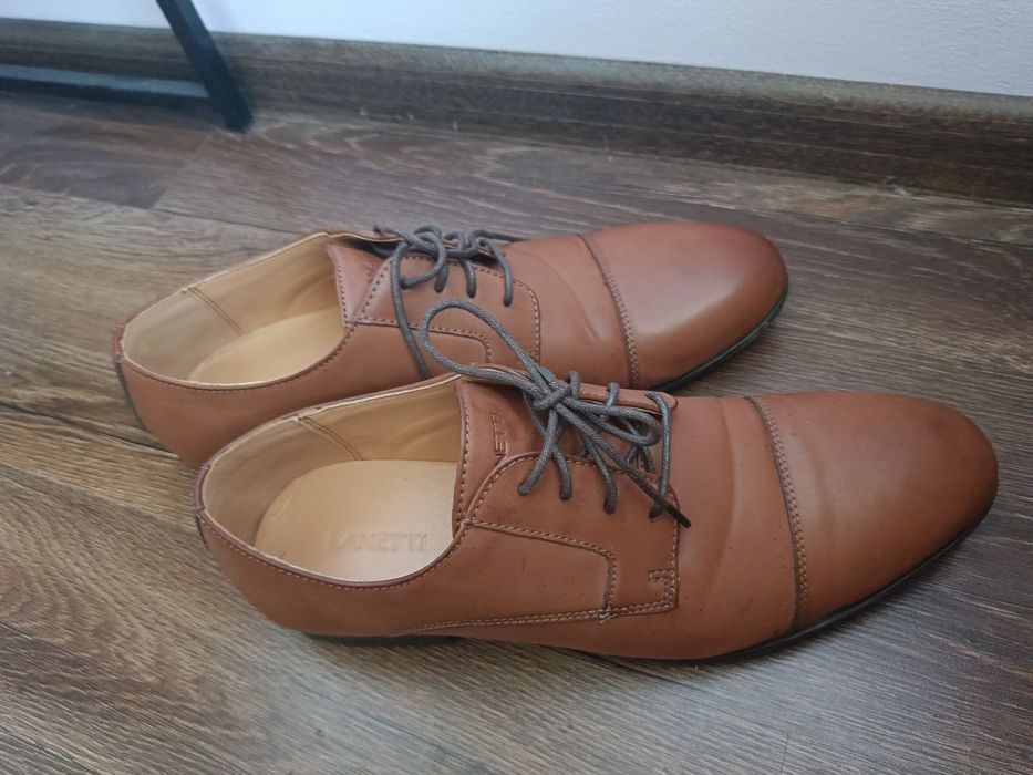 Pantofle męskie karmelowe