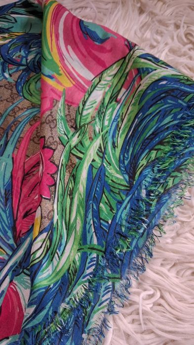 Chusta Gucci monogram + fauna / Bardzo duża