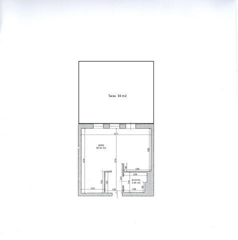 Kawalerka 34 m2 Lanciego przy Metrze z Tarasem 33m2