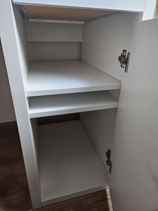 Biurko Micke Ikea z nadstawką