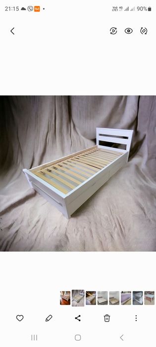 Ліжко  двоспальне, ліжко дерев'яне,ліжко біле,ліжко 160х200