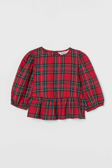 H&M, Блуза,Топ, кофта с баской на 12-13 л.