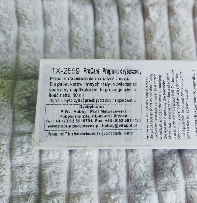 Płyn do przemywania oczu dla psa