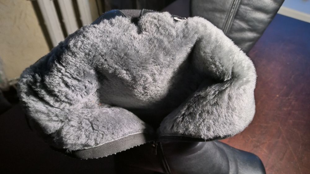 Сапоги женские, 41 размер натуральная кожа с мехом