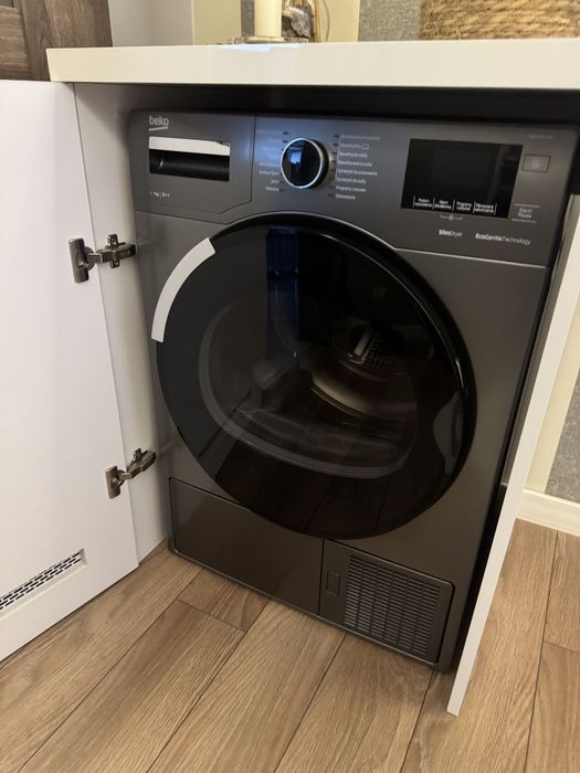 Suszarka slim Beko MDF7444CXM + szafka pod wymiar