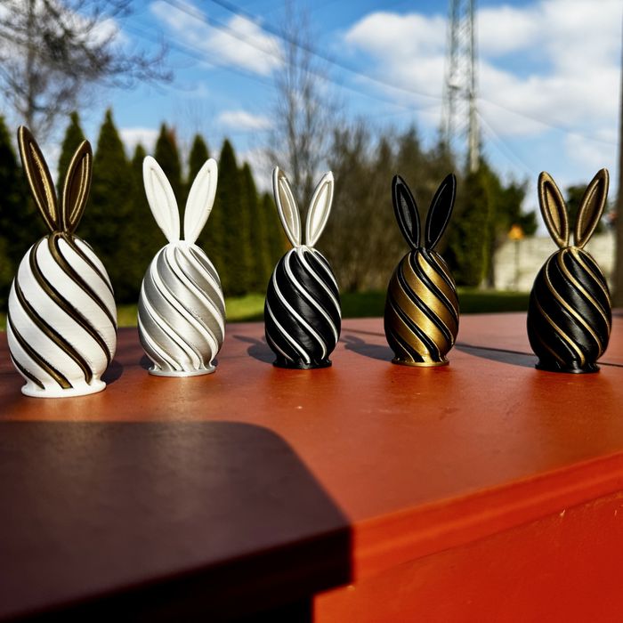 Zajączek wielkanocny, pisanka wielkanocna - druk 3d, ozdoby świąteczne