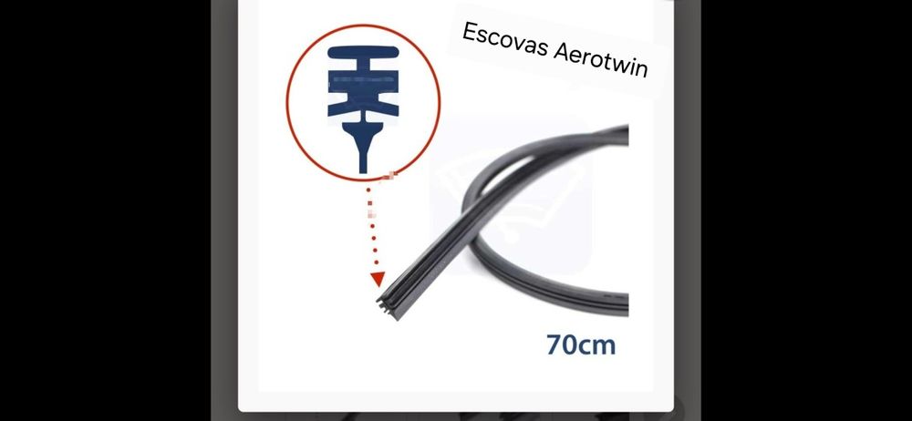Borrachas universais para escovas Aerotwin