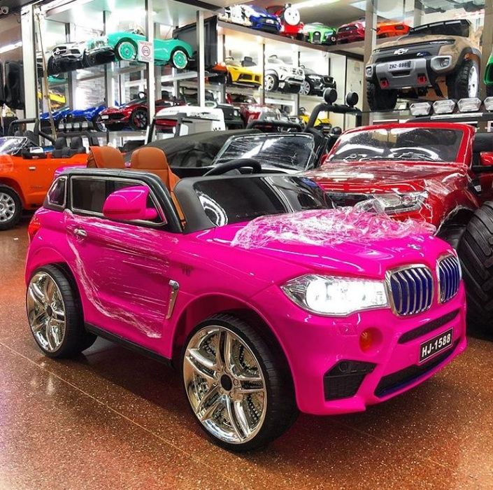 BMW X5 różowe autko dla dziewczynki Auto na akumulator