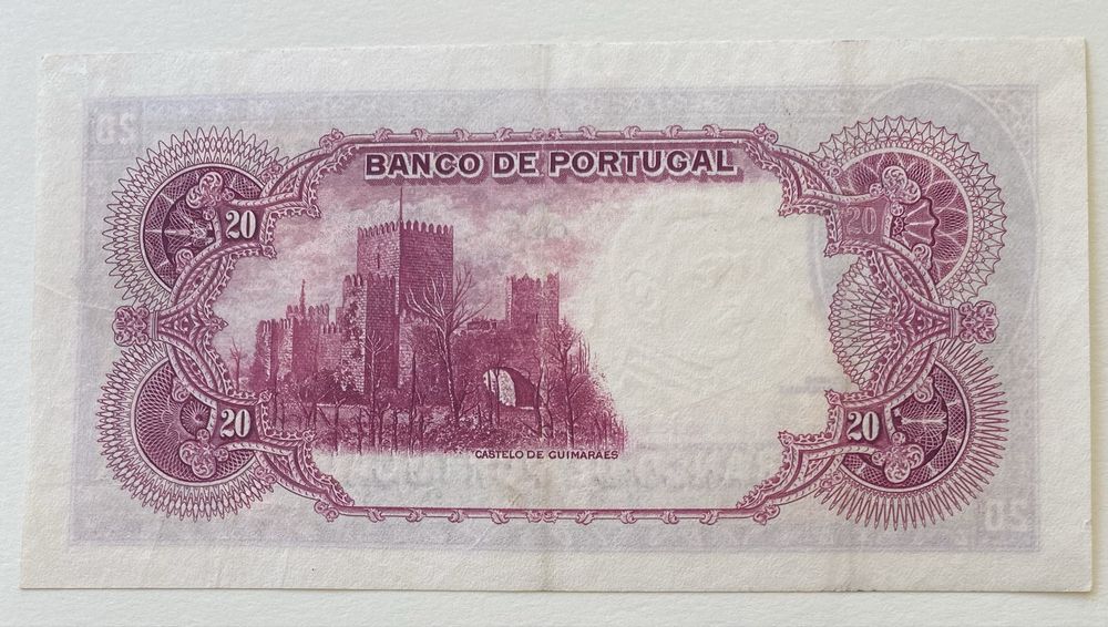 Nota 20$00 Escudos Ch.5 - Mouzinho de Albuquerque 17/09/1929 RARA