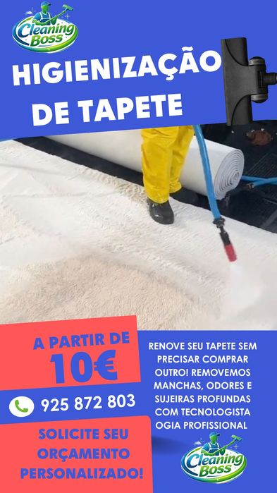 Limpeza de tapetes a partir de 10€