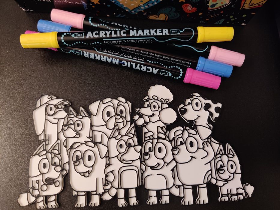 Bluey e Amigos para pintar