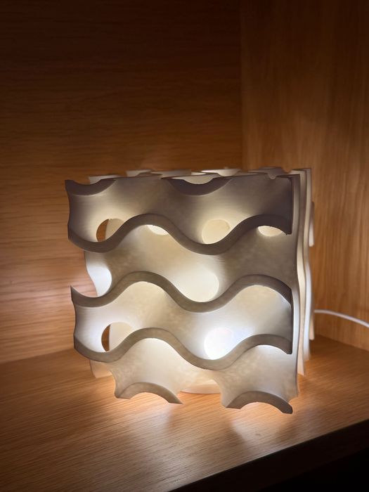 Candeeiro Mesa Design Escultural Efeito Coral