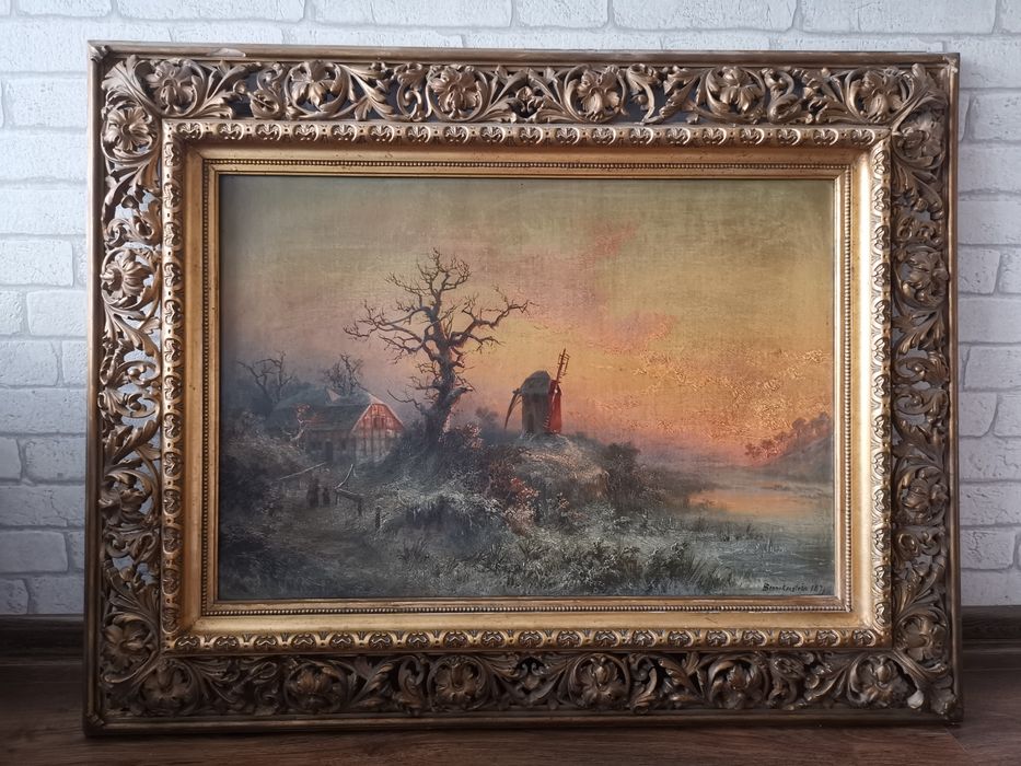 Obraz Hermann Bennekenstein Winterlandshaft