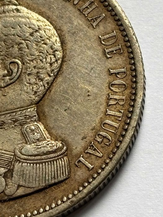 Portugal 1000 Reis 1898 Silver Coin - Vasco da Gama India Anniversary KM#539
