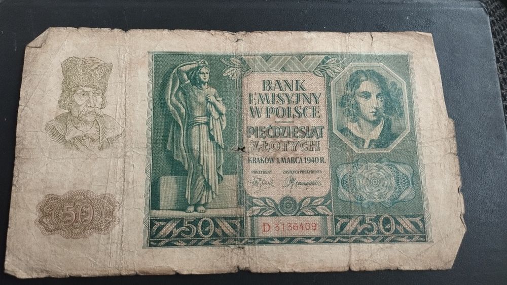50 złoty 1940 roku