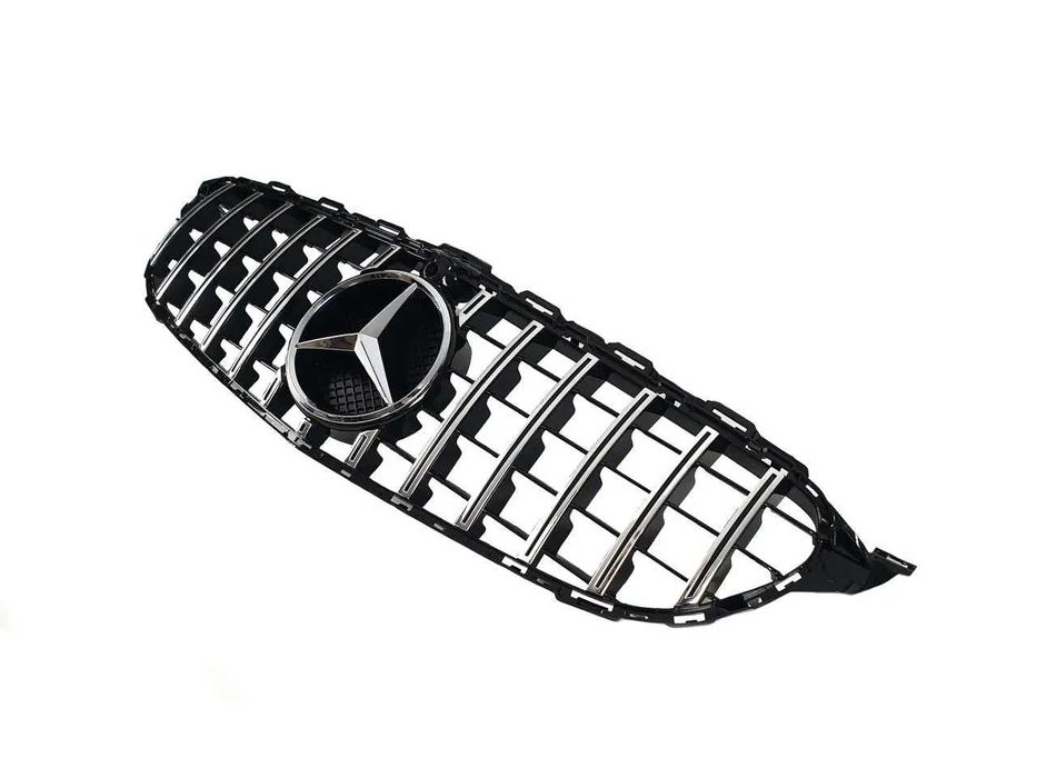 Решетка рад. mercedes C W205 14-18год.GTстиль (chrome Black) с камерой