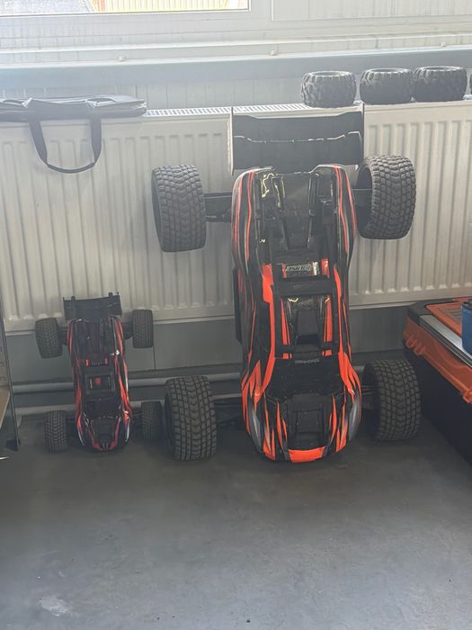 Traxxas XRT +XRT MINI + Fly sky noble + акб + тюнинг + колеса