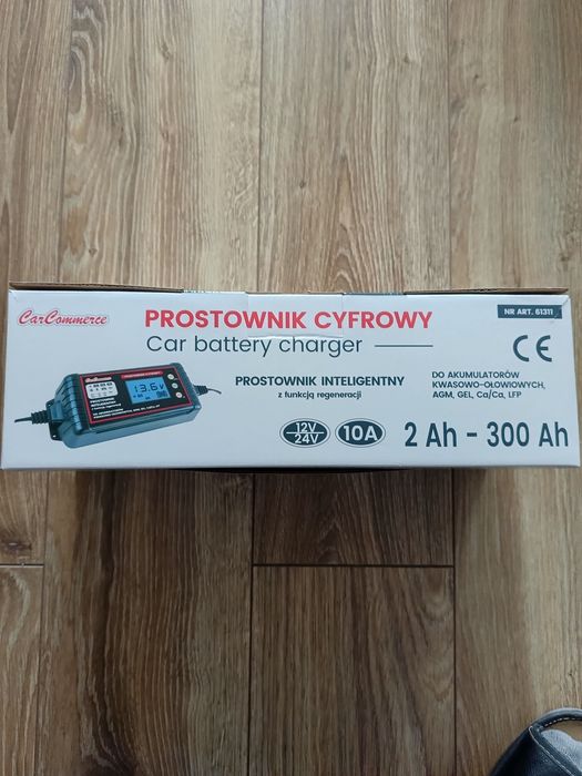 Prostownik Cyfrowy Inteligentny 12V-10A / 24V-5A - GEL  CARCOMMERCE
12